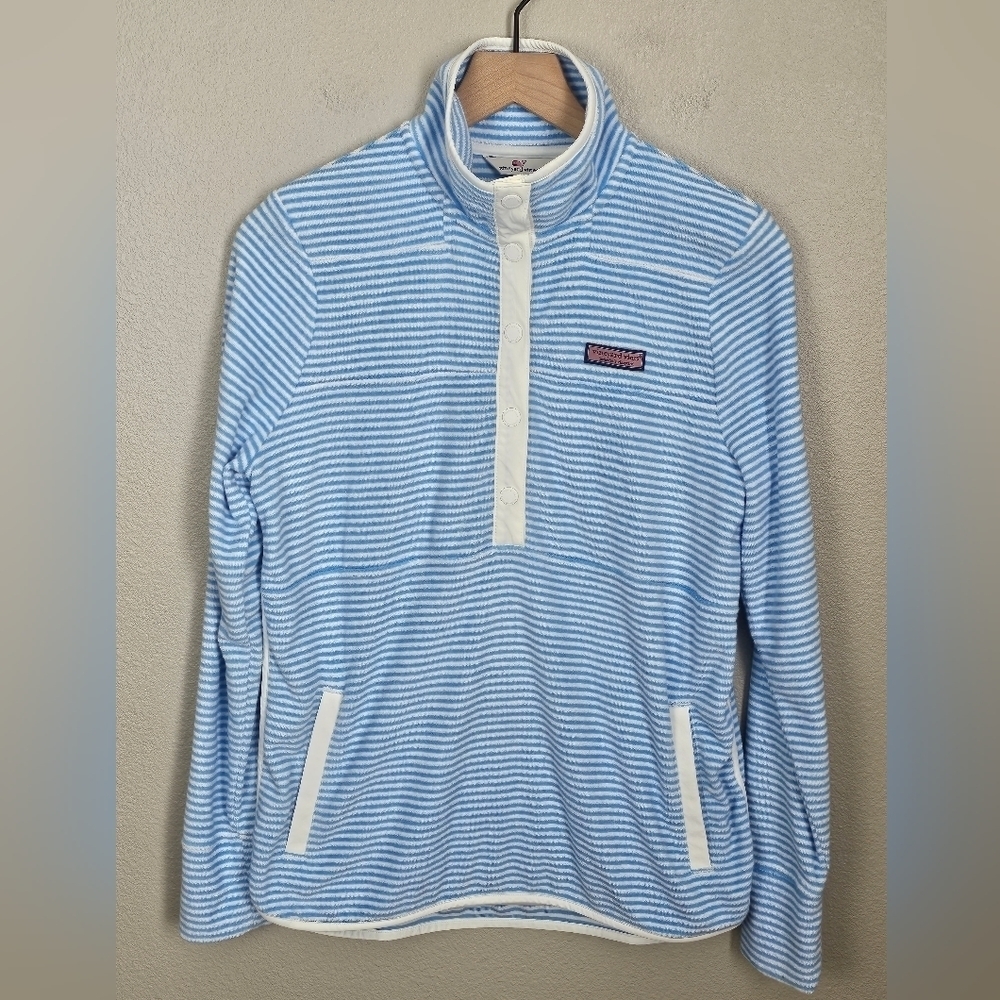 Vineyard Vines Womens Terry Towel Snap-Placket Shep Shirt Pullover